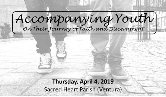 Picture of Accompanying Youth on Their Journey of Faith and Discernment - Thursday, April 4, 2019