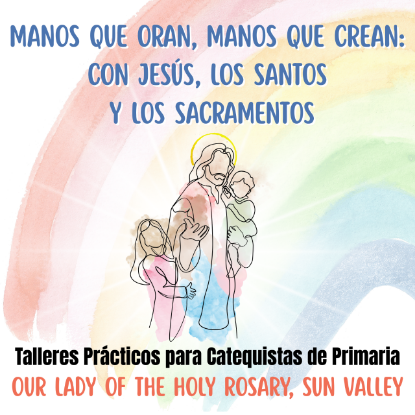 Picture of Manos que Oran, Manos que Crean: con Jesús, los Santos y los Sacramentos - OLHolyRosary