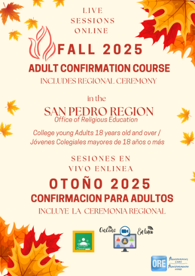 Picture of Fall 2025 Adult Confirmation-San Pedro Region