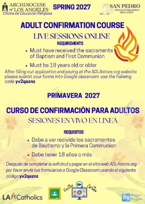 Picture of San Pedro Region -2027 Spring Adult Confirmation